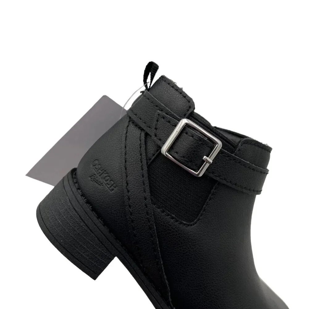 OshKosh‎ BGosh Toddler Girls Ankle Booties Size 8-9 Black Fashion Casual Shoes